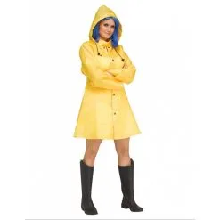 Party Fiesta Gelbe Regenjacke Für Damen -Horrorkostüme – Halloween Verkäufe gelbe regenjacke fur damen 3
