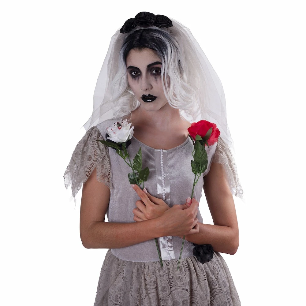 Party Fiesta Kostüm Graue Braut 5 Party Fiesta Kostüm Graue Braut – Bild 3