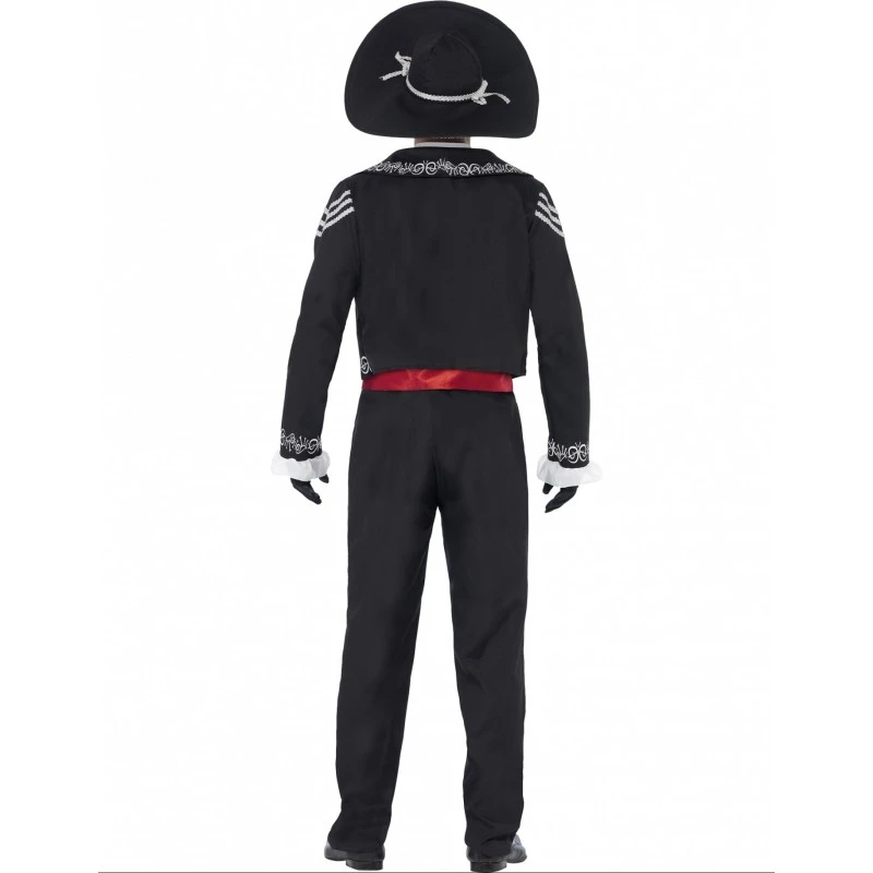 Party Fiesta Kostüm Mariachi Skelett Für Herren 4 Party Fiesta Kostüm Mariachi Skelett Für Herren – Bild 2