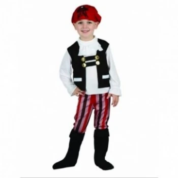 Party Fiesta Kostüm Pirat Rot-schwarz 3 Party Fiesta Kostüm Pirat Rot-schwarz