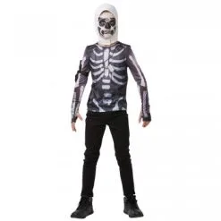 Party Fiesta T-Shirt Mit Kapuze Fortnite Skull Trooper Teen